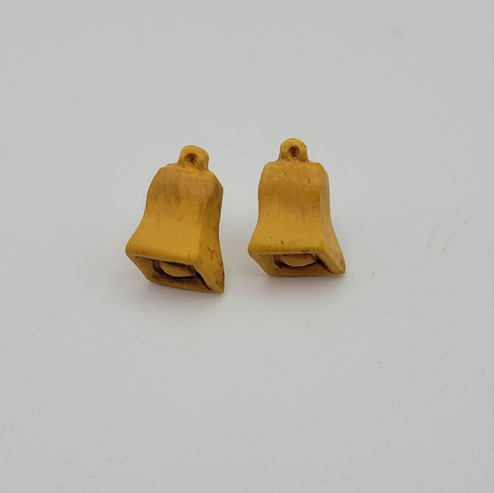 Gold Bell Shaped Earrings
